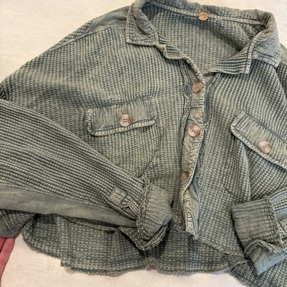 FP One Cropped Scout Jacket - Washed Army - Picture 10 of 10